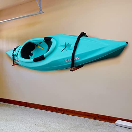 Kayak Storage Hooks - Set of 2 Wall Mount Garage Hangers - 125lbs Capacity Rack for Paddleboards, Surfboards, or Snowboards by Rad Sportz (Orange) - Image 7