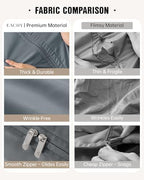Eachy 3-Pack Comforter Storage Bag Blanket Storage Bags, 68L Compression Bags for Blanket Comforter, Ultra Space Saving Self Compression Organizer - Image 3