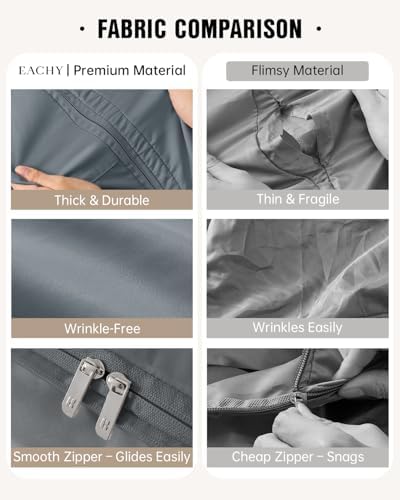 Eachy 3-Pack Comforter Storage Bag Blanket Storage Bags, 68L Compression Bags for Blanket Comforter, Ultra Space Saving Self Compression Organizer - Image 3