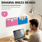 MFTEK Magnetic File Holder 6 Pockets Paper Holder, Hanging File Organizer Horizontal Magnetic Mail Letter Folder Office Supplies Storage for Cabinets, Whiteboard, Refrigerator (Light Color) - Image 6