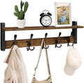 Homode Wall Mount Coat Rack with Shelf and 5 Tri Hooks by Homode