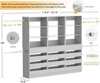 Aheaplus Closet System with 12 Drawers, 8.5-11.5Ft Closet Organizer System - Image 7