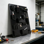 Creative Wall Storage Rack ABS Multi-Grid Storage (Black) - Image 7