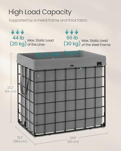 SONGMICS Laundry Hamper, Collapsible, 34.3 Gal. (130L) - Image 5