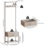 LUMTOK Hall Tree with Shoes Bench Storage,Small Coat Rack with Drawers - Image 5
