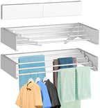 FOCHIER F Laundry Drying Rack Wall Mounted Clothes Drying Rack White,23.6" by FOCHIERF