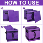 RattanView 12 Pcs 11in Crayon Storage Bins Cubed Cubby Organizers - Image 4