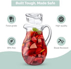 Plastic Water Pitcher (2-Pack Clear) - Image 2