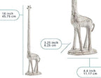 Comfify Antique White Giraffe Paper Towel & Toilet Paper Stand – 18.9" - Image 3