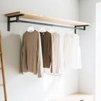 Wooden Clothes Hangers with Pants Bars, White, 72-Pack - Image 6