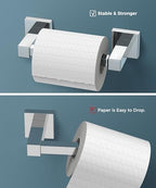 FORIOUS Commercial Toilet Paper Holder Wall Mount Bathroom Tissue Holder - Image 4