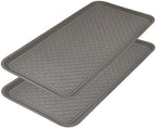 Finorder Boot & Shoe Trays, 2 Pack, 30" x 15" x 1.2", Gray by Yourfinalorder