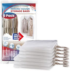 Hanging Vacuum Storage Bags, Space Saver Vacuum Seal Bag for Cloth, 6 Combo by VELMADE