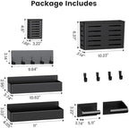 Mystozer Magnetic Spice Rack for Refrigerator Black, 6 Pack - Image 5