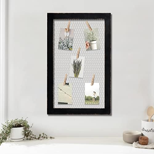 SOFE Farmhouse Memo Board Chicken Wire Frame, 18 × 29" Wall Grid - Image 5