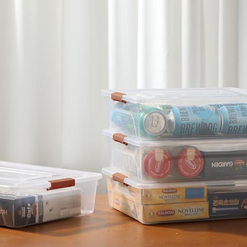 novelinks 10 Quart Clear Plastic Storage Containers with Lids (4 Pack) - Image 6