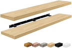 Sorbus Floating Shelves for Wall Storage (55 Inch, 2 Pack, Maple Wood) - Image 7
