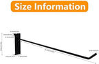 12 Inch Grid Wall Hooks, Black, 100 PCS Metal Gridwall Panel Hook - Image 7