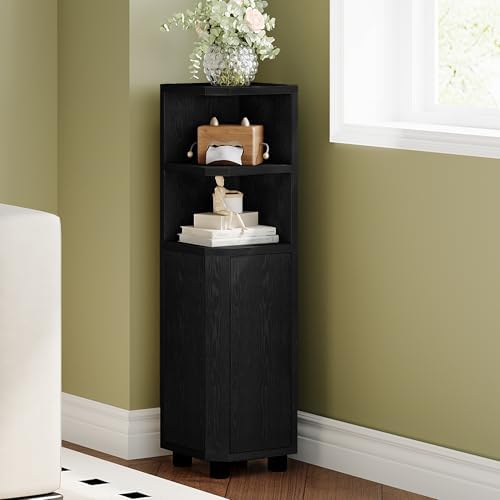 Hzuaneri Corner Cabinet, Small Bathroom Corner Cabinet with Doors by Hzuaneri
