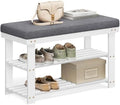 SONGMICS Bamboo Shoe Bench, 3-Tier Shoe Rack, 11.9 x 28.3 x 19.2 Inches by SONGMICSbySONGMICSHOME