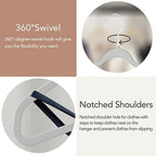 50 Pack Slim Plastic Clothes Hangers Grey - Image 4