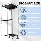 Camping Chair Storage Wall Mount Metal Rack for Garage Organization - Image 2