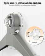ODesign 4 Tier Adjustable Shower Caddy Hanging Over Showerhead Silver - Image 4