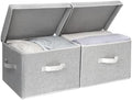 StorageWorks Fabric Storage Bins with Lids, Closet Storage Bins by StorageWorks