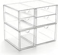 Prsildan Acrylic Makeup Organizer Clear Storage Drawer with 6 Small Drawers by Prsildan