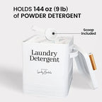 Modern Farmhouse Laundry Detergent Container for Laundry Decor (White) - Image 4