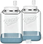 Large Fermentation Jars with Airlock, 2 Gallon Glass Jar with Lid by Dwbligt
