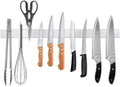 24 Inch Magnetic Knife Strip, Premium Stainless Steel Wall Mounted Kitchen Knives Bar,Space-Saving Powerful No Drilling Magnetic Knife Rack for Home Kitchen Utensil Holder & Tool Holder by Ninonly