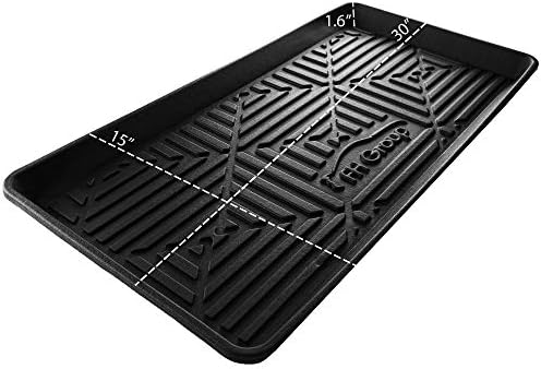 FH Group Climaproof for All Weather Protection Black Multi-Purpose Pet Feeding Bowl Tray, Dog Bowl Tray, Boot Tray, Shoe Tray, Great for Entryway or Garage 30 - Image 4