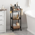 Bathroom Stand, Makeup Cart with Drawer for Cosmetic and Skincare - Image 3