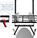 TJ.MOREE Over the Door/Wall Mount Ironing Board Hanger, Laundry Room Iron and Ironing Board Caddy Storage for Water Mister, Fabric Sprays, Laundry Detergent - Image 6