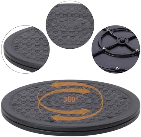 8 Pack 10 Inch Lazy Susan Turntable, Heavy Duty Lazy Susan Turntable Organizer, Premium 10 Inch Rotating Swivel Stand for Table Top, Kitchen, and More - Image 3