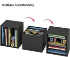Ballucci 5-Tier File Organizer for Desk, Wooden Mail Sorter, Office Desk Organization, Paper Storage Organizers, Folder holder for desk, Letter Trays & Stacking Supports, Adjustable Shelves, Black - Image 4