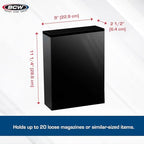 BCW Magazine Stor-Folio with Magnetic Closure, Holds 20 Magazines, Black - Image 3