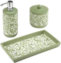 Avanti Linens - 3 Pack Bathroom Set, Lotion Pump, Covered Jar & Vanity Tray by AvantiHomeSince1969