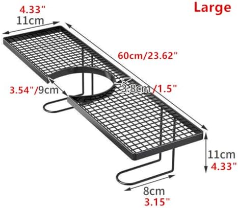 Sink Organizer Rack,No-Drill Freestanding Carbon Steel Faucet Storage Shelf, Washbasin Shelf, Tool-Free Organizer, Space-Saving Bathroom Countertop Organizer, Easy Drainage New (White Large) - Image 7