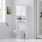 Spirich Over The Toilet Storage Cabinet with Doors, Bathroom Organizer - Image 4