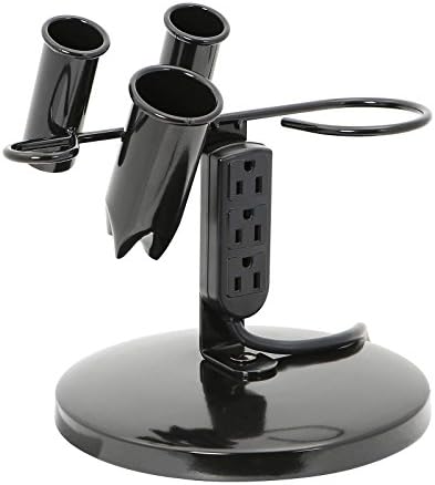 Saloniture Tabletop Blow Dryer & Hair Iron Holder - Salon Appliance Stand w/ 3 Outlets by Saloniture