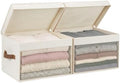 StorageWorks Fabric Storage Bins with Lids, Large Closet Storage Bins by StorageWorks