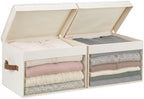 StorageWorks Fabric Storage Bins with Lids, Large Closet Storage Bins by StorageWorks