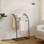 YINMIT Free Standing Towel Rack, Pool Towel Rack Outdoor, 4 Tier Towel Racks for Bathroom, Metal Blanket Rack, Blanket Display and Towel Drying Rack - Image 7