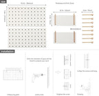 Wooden Pegboard Accessories Set: Modular Wall Hooks & Shelf for Garage, Office & Home Organization(White Colored Finish-B) - Image 5