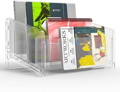 File Sorter Organizer, 5 Sections Acrylic Letter Tray 2 Pack by TheHouseofCoshonwol