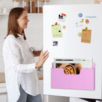 MFTEK Magnetic File Holder 6 Pockets Paper Holder, Hanging File Organizer Horizontal Magnetic Mail Letter Folder Office Supplies Storage for Cabinets, Whiteboard, Refrigerator - Image 7