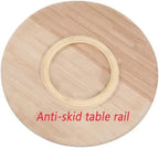 Black Lazy Susan for Table Top 24 inch Big Round Wood Turntable - Image 3