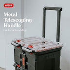 Keter Stack N Rolling Tool Box Modular Storage System 4 Piece - Image 4